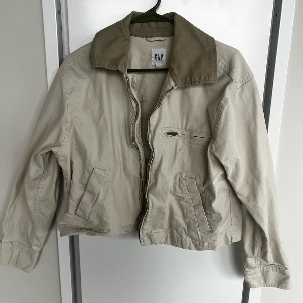 GAP Women's Beige Cotton Barn Jacket